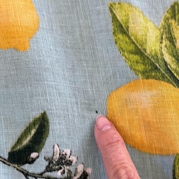 J. Jill Love Linen Lemon Print A Line Shift Dress Cottagecore Beachy Novelty MP - Picture 15 of 16